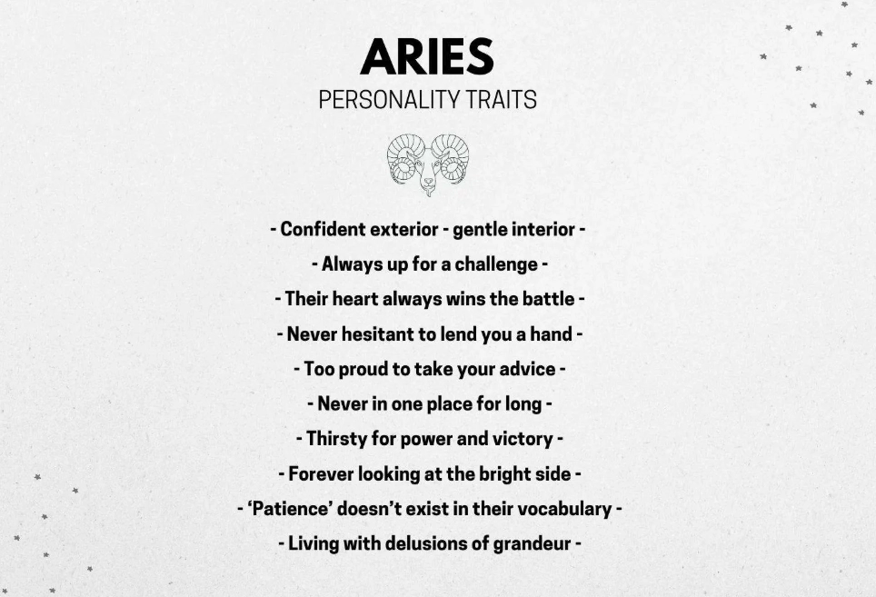 Aries traits